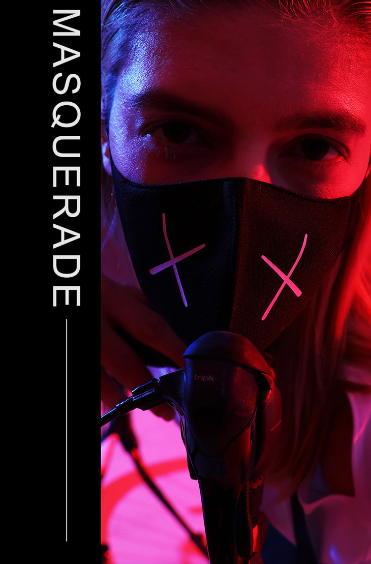 1wor时尚潮牌口罩经典款假面舞会l号