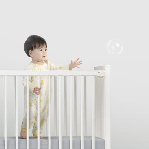 【有问题下架】i-baby多功能实木婴儿床宝宝进口榉木童床拼接大床新生儿bb床榉木 商品图2