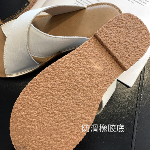 夏日bi备超软超舒适不磨脚牛皮交叉平底凉拖鞋 三天无理由退换 商品图11