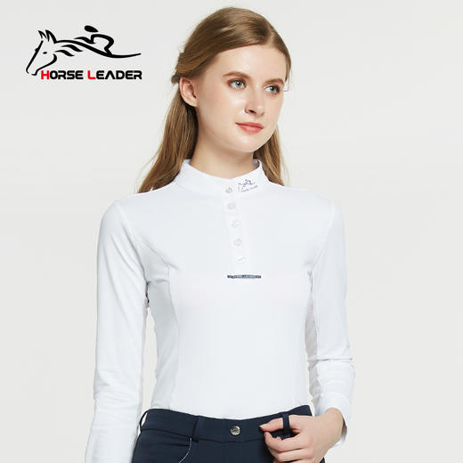 春夏女士上衣马术长袖T恤-WAH9300 商品图2