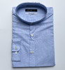 Marco Azzali 浅蓝提花小立领长袖衬衫 C3607600 商品缩略图0