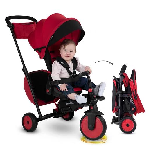 英国Smartrike折叠三轮车STR7Urban宝宝推车三轮车儿童出行脚踏车 商品图0