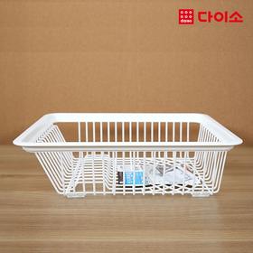大创白色盘子碗置物架沥水架（大）-58223 Daiso Drain basketJPY带授权招加盟代理