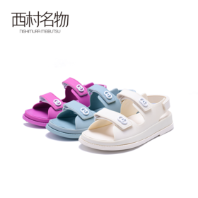 西村名物彩色糖果运动魔术贴凉鞋T20BG23501