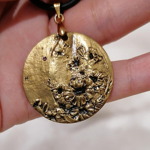 十二星座花铜章吊坠 商品图7