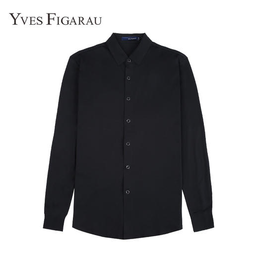YvesFigarau伊夫·费嘉罗秋冬100%棉商务休闲简约舒适透气长袖衬衫862308 商品图0