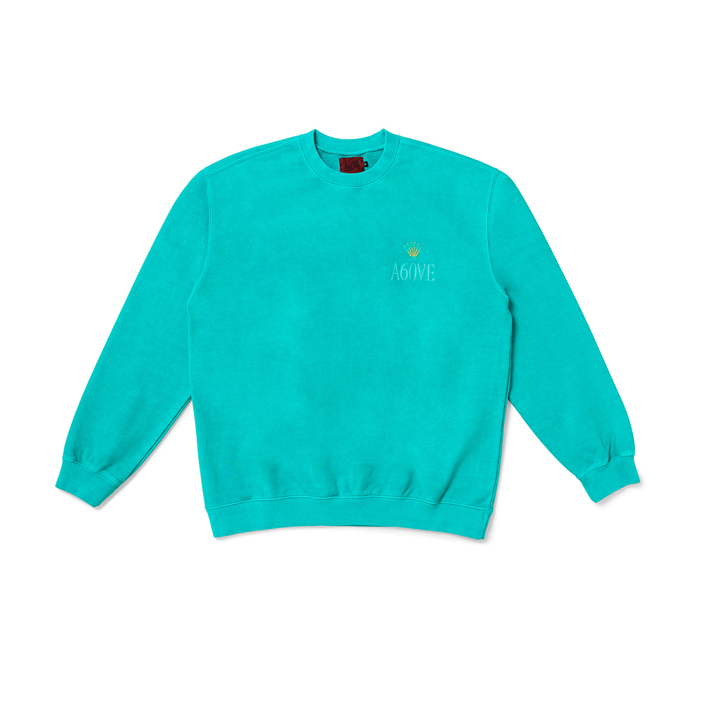 AOMG A6OVE CROWN CREWNECK GREEN皇冠圆领绿色JPY带授权招加盟代理