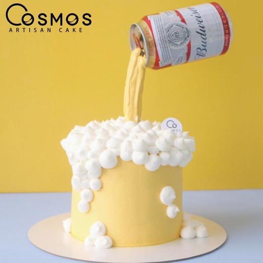 百威啤酒蛋糕cosmos艺术蛋糕