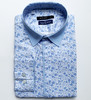 Marco Azzali 白底浅蓝印花长袖衬衫 C3603300 商品缩略图1