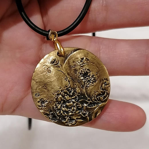 十二星座花铜章吊坠 商品图3