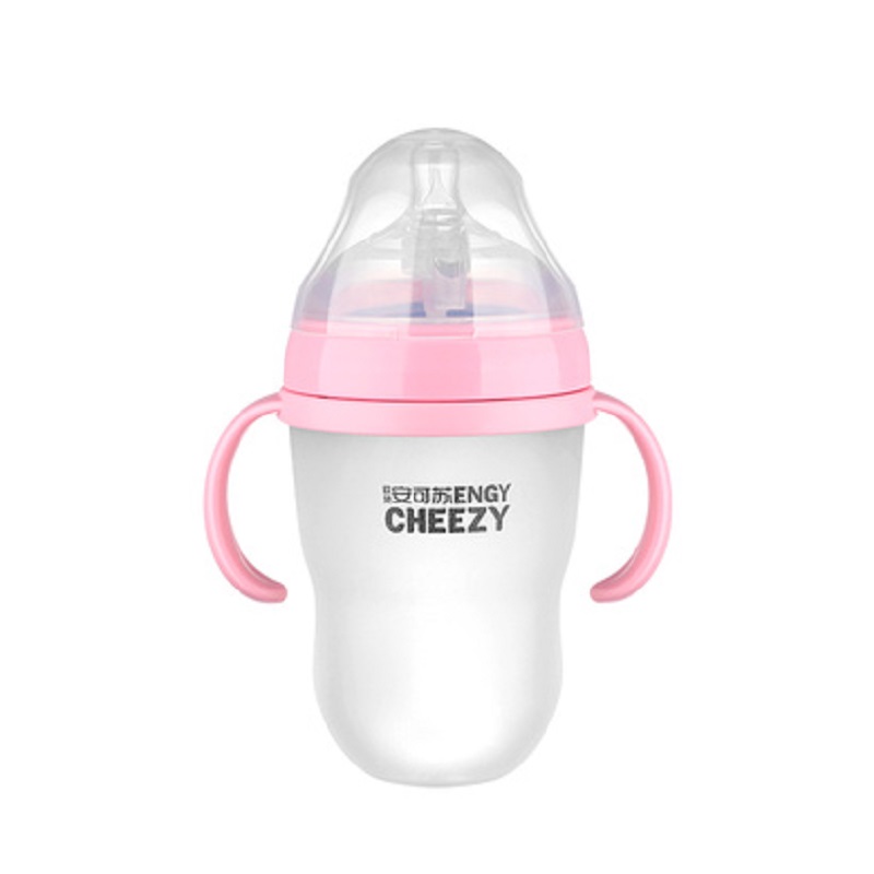 【可么多么同款通配】安可苏CHEEZY婴儿宽口径硅胶奶瓶 250ml JPY带授权招加盟代理