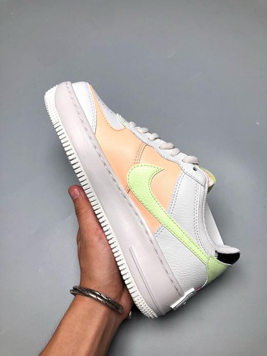 全新少女系解构主义设计 Nike WMNS Air Force 1 Shadow 空军一号轻量增高低帮百搭板鞋"拼接马卡龙" 双层轻量EVA发泡中底+防滑RB橡胶外圈底鞋底 商品图1