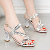 QZM-020356688夏新款韩版外穿百搭高跟时尚镶钻女式凉鞋 商品缩略图3