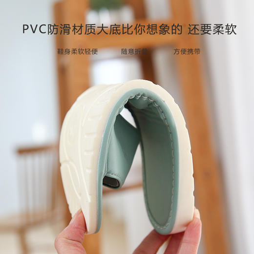 【防滑耐磨，有亲子款】拖鞋PU皮凉拖夏季新款居家凉拖鞋情侣鞋办公室内地板透气PVC防滑底亚麻拖鞋儿童拖鞋男女拖鞋 商品图2