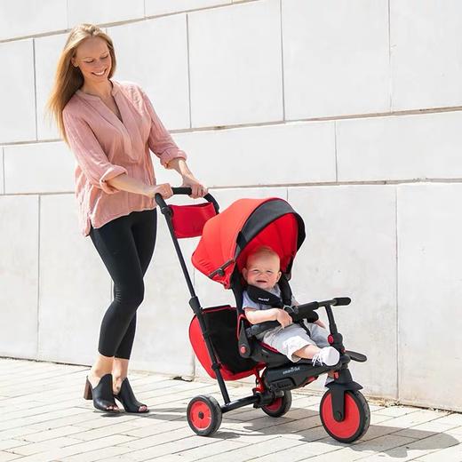 英国Smartrike折叠三轮车STR7Urban宝宝推车三轮车儿童出行脚踏车 商品图1