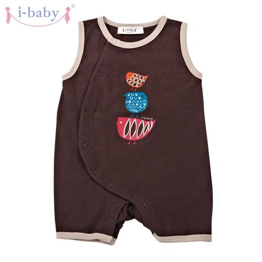 【奥莱款】【已售罄】i-baby 动物派对燕语莺声背心爬爬装 商品图1