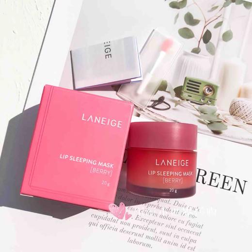韩国兰芝草莓果冻睡眠唇膜20g 商品图4