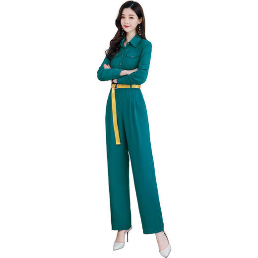 XYFS-MXE1208新款潮流时尚个性高腰长袖休闲连体裤TZF 商品图4