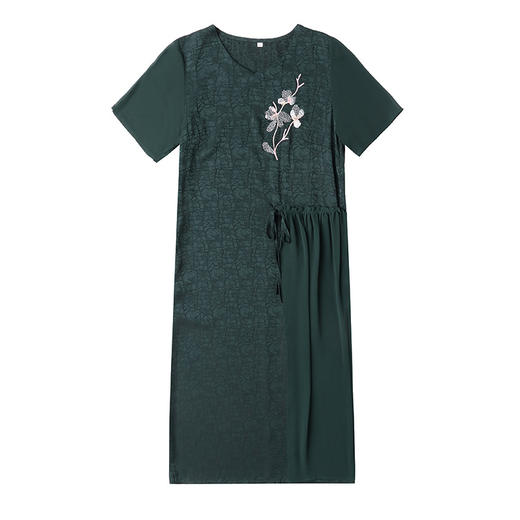 XA-88m9501新款阔太太高贵过膝裙气质妈妈连衣裙 商品图4