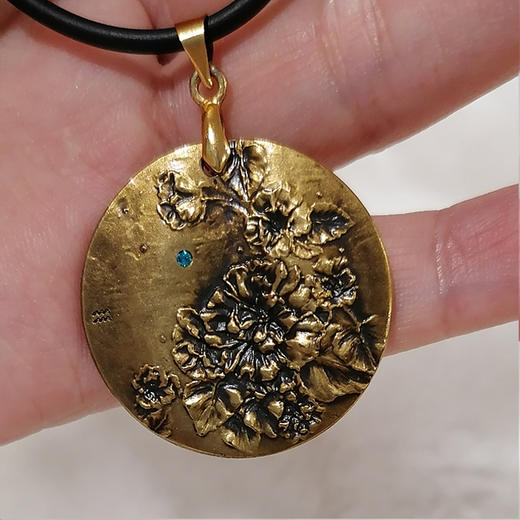 十二星座花铜章吊坠 商品图8