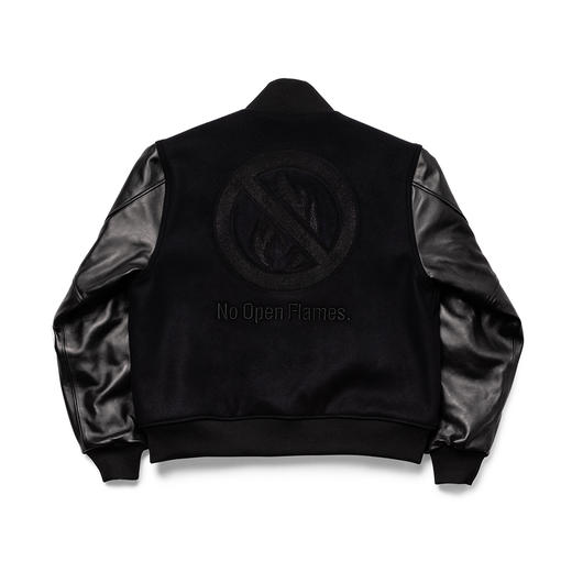 SIMON DOMINIC NO OPEN FLAMES LEATHER STADIUM JACKET西蒙夹克JPY带授权招加盟代理 商品图1