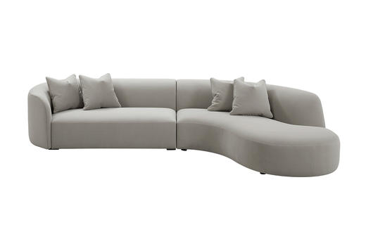 芙拉 弧形转角沙发 | 更多皮布面料可选，详询客服 商品图0