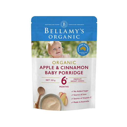 贝拉米苹果肉桂燕麦粥6+125g/袋 商品图0