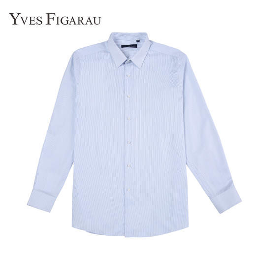 YvesFigarau伊夫·费嘉罗秋冬100%棉商务休闲简约舒适透气长袖衬衫860316 商品图6