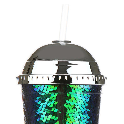 BUTTER mermaid straw tumbler blue 美人鱼渐变亮片吸管杯JPY带授权招加盟代理 商品图3