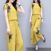 YL-03b3658755夏季大码短袖印花休闲时尚阔腿裤套装 商品缩略图1