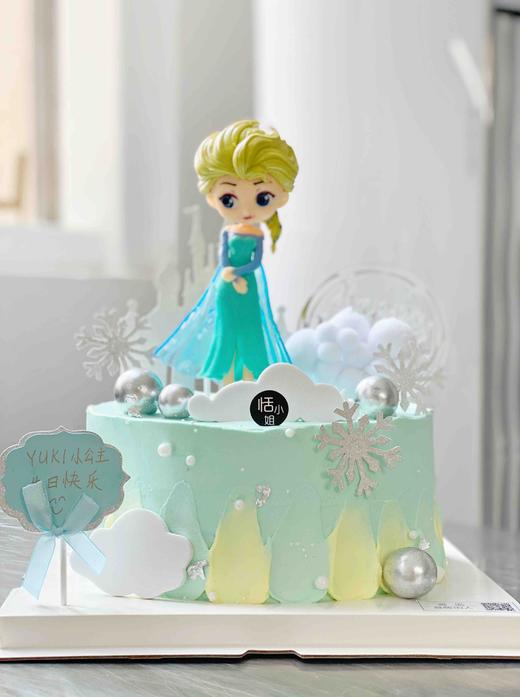 冰雪奇缘主题生日蛋糕 商品图7