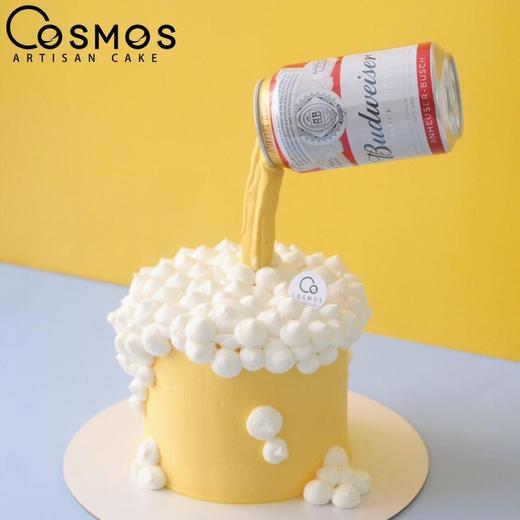 百威啤酒蛋糕cosmos艺术蛋糕