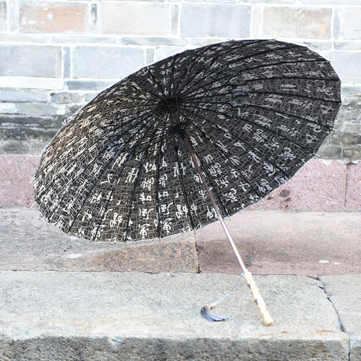 天一书局中国风雨伞轻巧便携原创设计创意兰亭序太阳伞 商品图3