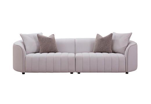 琴键 四人沙发 | 更多座位，皮布面料可选，详询客服 商品图0