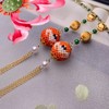 （中西合璧）古法金珊瑚珠耳吊 商品缩略图4