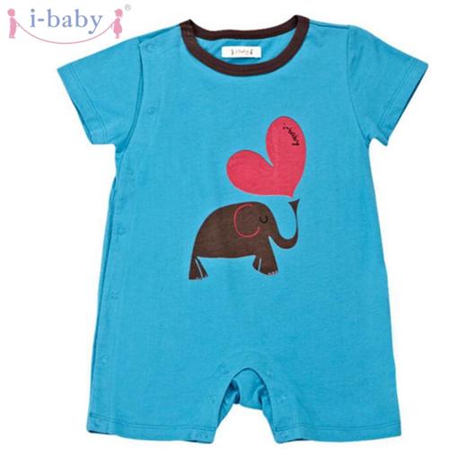 【奥莱款】i-baby 动物派对快乐飞象短爬爬装 商品图1