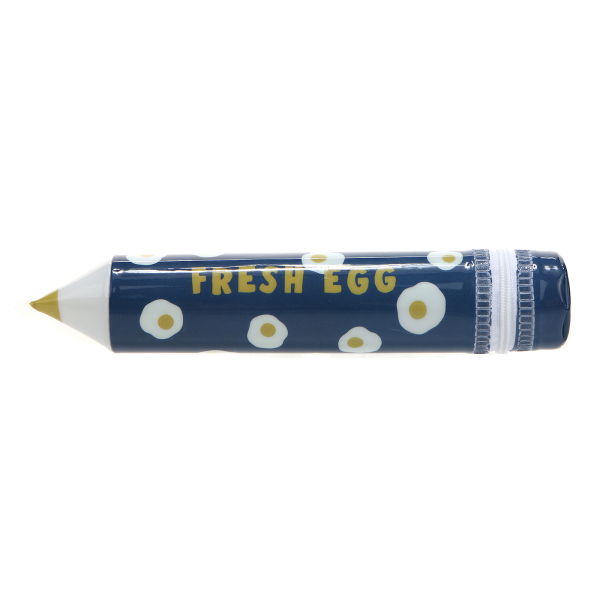 BUTTER Egg fly pencil pouch 煎鸡蛋花纹 铅笔型笔筒 学生文具JPY带授权招加盟代理