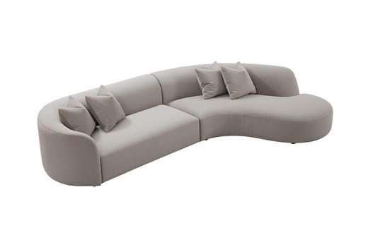 芙拉 弧形转角沙发 | 更多皮布面料可选，详询客服 商品图3