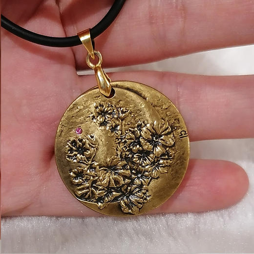 十二星座花铜章吊坠 商品图9