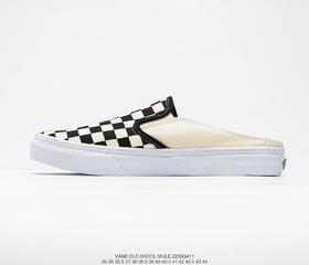 万斯VANS Comfycush Old Skool黑白经典半拖低帮个性潮流滑板鞋