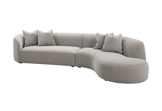 芙拉 弧形转角沙发 | 更多皮布面料可选，详询客服 商品图2