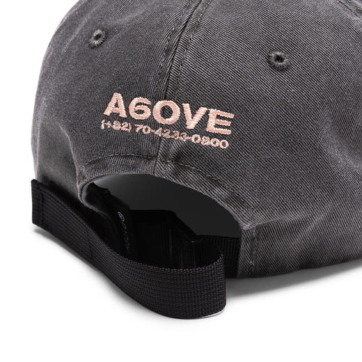 AOMG A6OVE STORE WASHED CAP BLACK 黑色水洗面料帽子JPY带授权招加盟代理 商品图3