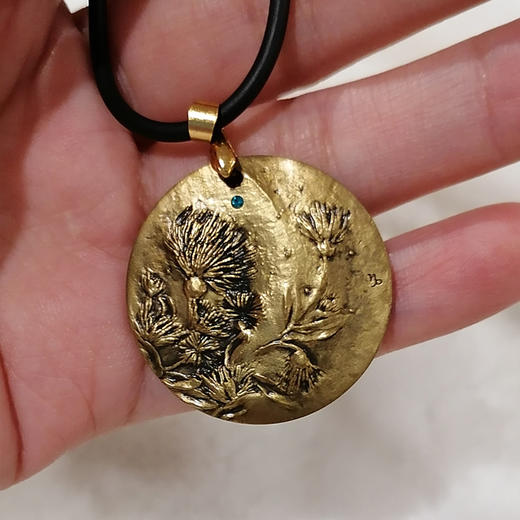 十二星座花铜章吊坠 商品图4