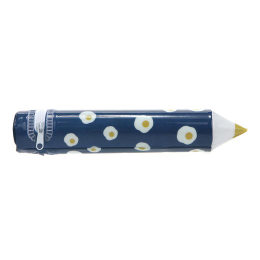 BUTTER  Egg fly pencil pouch 煎鸡蛋花纹 铅笔型笔筒 学生文具JPY带授权招加盟代理 商品图3