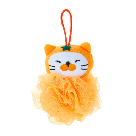 BUTTER Orange Cat Bubble Net 黄油 橘猫起泡网 浴花 可爱橘色JPY带授权招加盟代理 商品图0
