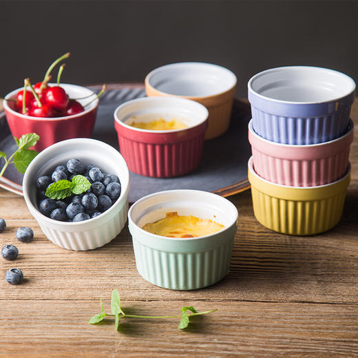 耐烤陶瓷杯  耐烤布丁杯  舒芙蕾烤杯  多款可选 商品图0