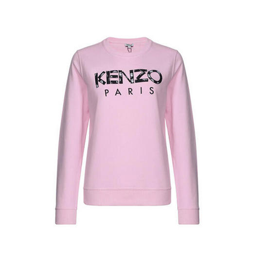 KENZO 高田贤三 女士淡粉色棉质圆领长袖卫衣运动衫 粉色 F952 SW775 952 33 商品图0