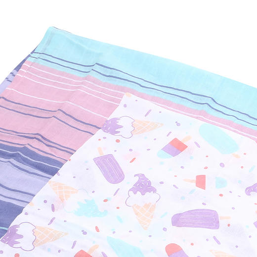 BUTTER Ice Cream Double Gauze Blanket 冰淇淋双层纱布毯2P SETJPY带授权招加盟代理 商品图1
