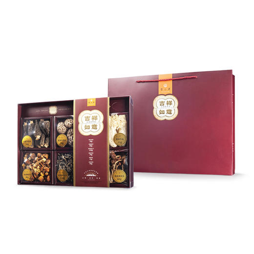 云小君吉祥如意优选食用菌礼盒 羊肚菌 高原云耳 竹荪 姬松茸 白花菇 茶树菇 商品图3