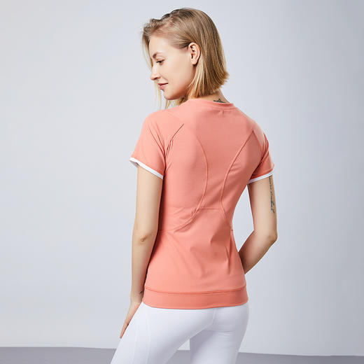 【断码捡漏】裸感/卡益短袖KL03503女士瑜伽服健身服 商品图2